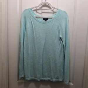 Gap linen/cotton mint green sweater